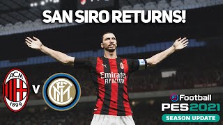 THE SAN SIRO RETURNS! MILAN V INTER! FUMA & PC MODS! (Full Match)