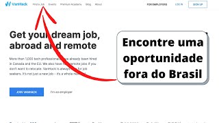 Plataforma que te ajuda a conseguir trabalho fora do Brasil