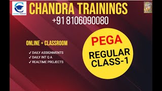 Regular Class-1 || New PEGA Batch OCT 16 2024 || Call/Wapp +91 8106090080 #pega