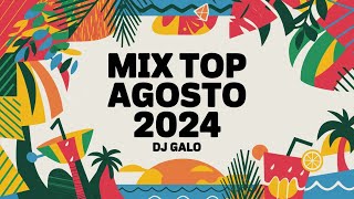 MIX TOP AGOSTO 2024 (MÍRAME, BRICKELL, OHNANA, SI NO ES CONTIGO, LA FALDA, COLUMBIA) | DJ GALO