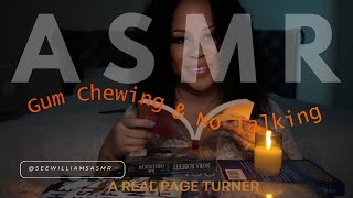 ASMR Chewing Gum and page turning a good book 📚