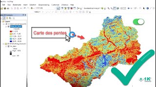 Carte des pentes