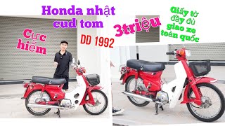 Xe Máy Cũ V88 Cập nhật HonDa nhật Super Cup tom Đỏ DD 1992 Siêu Hiếm 3triệu là giao xe ,giấy tờ đủ