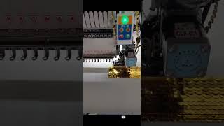 Embroidery machine with beads cording sequins and rhinestone