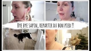 Vlog du 2 janvier : Bye bye sapin, repartir du bon pied !!