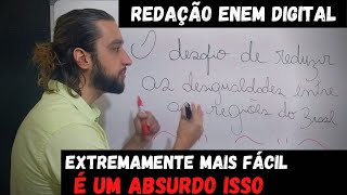 REDAÇÃO DO ENEM DIGITAL FOI BEM MAIS FÁCIL!