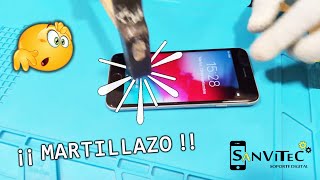 PROTECTOR de PANTALLA de Móvil 📱 HIDROGEL vs CRISTAL TEMPLADO 🔨 MARTILLAZOS 🔨  Prueba Resistencia