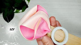 DIY So cute😍💓Big Bows with ribbon| Beautiful Hair bow