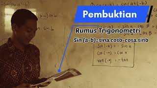 pembuktian trigonometri kelas 11,  jumlah dan selisih trigonometri. Santri SMA QSBS - Naizar - XI