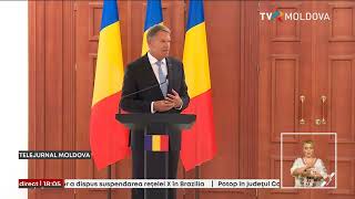 Maia Sandu și Klaus Iohannis au semnat o declarație privind consolidarea Rezilienței R. Moldova