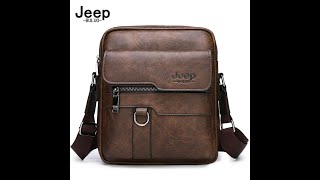 Bolsa de couro carteira de ombro jeep buluo