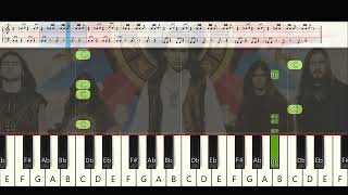 How to play "ANGRA — HOLY LAND" piano