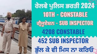 ਰੇਲਵੇ ਪੁਲਿਸ ਭਰਤੀ 2024 | Railway New Vacancy 2024 | govtjobs