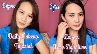 Daily Makeup Tutorial “FaceSignature" - FILIPINA IN BAHRAIN #Vlog002 | Lovelicious Vlogs