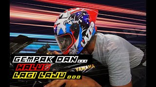 GEMPAK DAN HALUS HASIL "STICKER WRAP" DARI MODIZZ STICKER NI!! | LAZER HELMET FH6 GP R | GOPRO HERO7