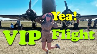 Join AirFlo for a VIP formation flight in a historic C-47 along with a DC-3