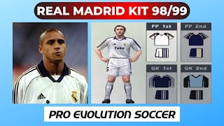 Como criar o kit Real Madrid 98/99 para o PES 6 - PS2