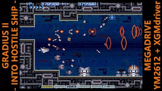 [BGM] GRADIUS II  -INTO HOSTILE SHIP- [MEGADRIVE XGM driver]