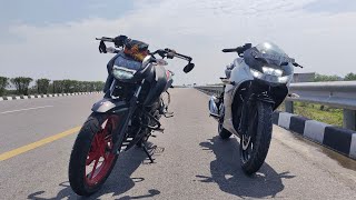 Gixxer sf 150 vs Apache RTR 160 4v BS6 | Talksick Vlogs |. Full on bakchodi on xpressway😂