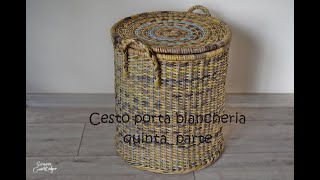 Cesto porta biancheria con coperchio e manici (quinta parte)