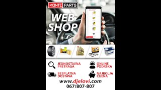 Monte Parts Web Shop (mobilna verzija)