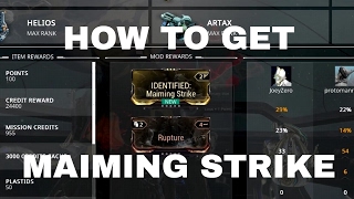 How to get Maiming Strike (Warning: Stupid and Pointless)