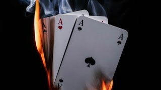 FIRE STARTER, Super visual gimmick card trick/fire magic trick