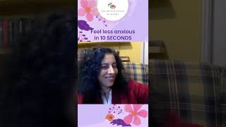 Feel less anxious in 10 SECONDS! Try this now wherever you are | Nidhu B Kapoor #shorts