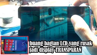 LCD HP transparan display transparan dari lcd rusak pecah #transparency#transparentleddisplay