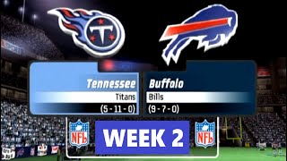 Week 2 Titans vs Bills Monday Night Football