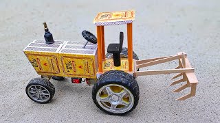 How to make Matchbox Tractor at Home | Diy Mini Tractor | Mini Tractor Science Project