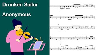 Anonymous - Drunken Sailor [Violin Sheet Music]