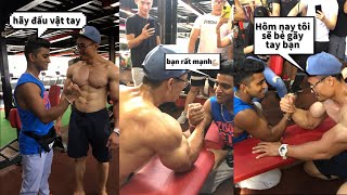 vật tay 💪🏼 Chàng trai Ấn Độ 🇮🇳 vs Bodybuilder Vietnam 🇻🇳