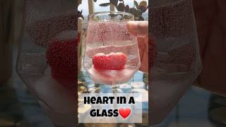 HEART IN A GLASS❤️ #foodie #drink #mocktail #recipe #love #happyvalentinesday