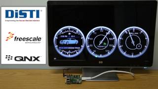 Freescale i.MX6 QNX Neutrino DISTI GL Studio SC Instrument Cluster