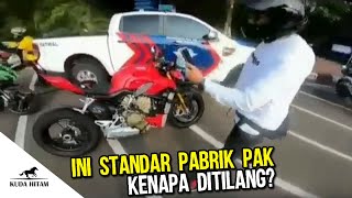 Geger, Motor Ducati standar pabrik + surat lengkap ditilang oleh petugas | KUDA HITAM