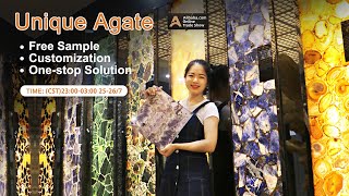 High-end Interior Design Luxury Semi-precious Stone Agate Solution