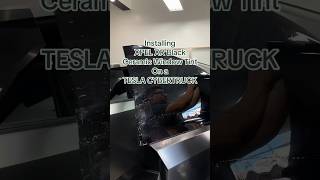 Installing window tint on a Tesla Cybertruck #windowtint