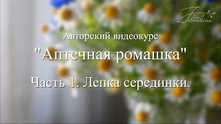 Часть 1. Аптечная ромашка. Лепка серединки.