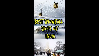 Best 😍 Snowfall❄️ Destinations In India🌨️ | #winterspecial #travelshorts #snow #snowfall | zlogs