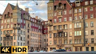 🇷🇺 4K HDR Прогулка по центру САНКТ-ПЕТЕРБУРГА, по которому не часто ходят туристы.