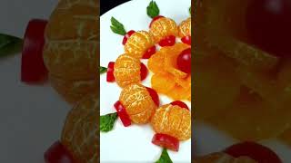 Decorations dishes fruit vegetables food art mix fruit and vegetables #shorts orange