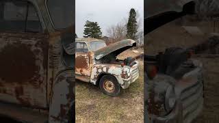 GSC 1954 GM truck spring start ups! #spring #1954 #gmc #chevy #farmtruck #hotrod