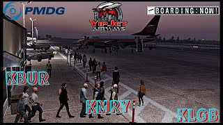 MSFS 2020: PMDG 737 - 600| Yipjet Ops  | Las Vegas  - Monterey - Long Beach  | #msfs2020 #vatsim