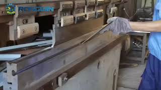 Rongwin Factory Price Hydraulic Press Brake Hinge Die Tryout  Video