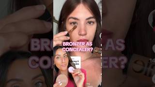 BRONZER AS CONCEALER? #makeuptrend #makeuphack #undereyecircles  #concealerhack #concealertrend