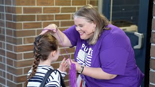 MNE Rocks Its Purple for Month of the Military Child