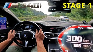 300KM/H with 430HP BMW M340i & M-PERFORMANCE EXHAUST SOUND