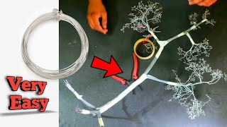 How To Make A Wire Tree, DIY Wire Tree, Mini Bonsai Wire Tree,