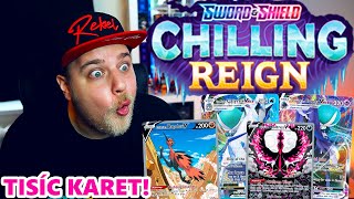 OTEVÍRÁM TISÍC NOVEJCH CHILLING REIGN KARET A SAMÝ PECKY! - POKÉMON ONLINE